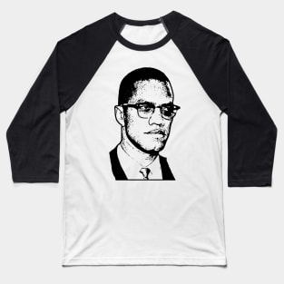 Malcolm X, Black History Baseball T-Shirt